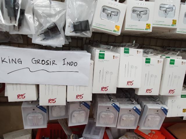 Headset OPPO R15 Original 100% Tipe Oppo R9S F3 R11 F5 RX17 Neo A83 F7 A5 A3S Earphone Handsfree