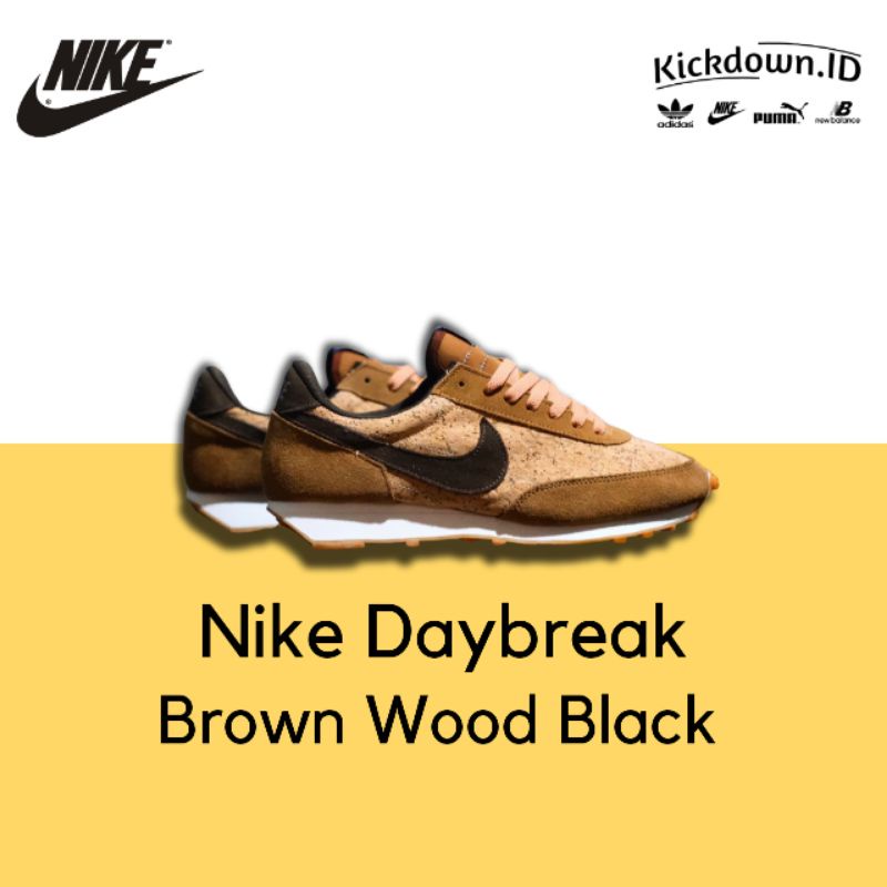 Nike Daybreak Brown Wood Black Original BNWB BNIB / Nike Dbreak / Nike Daybreak / Sepatu Casual Pria