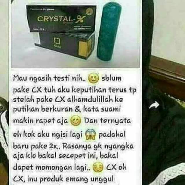 Cristax//NCX// solusi masalah kewanitaan//geser untuk melihat testi