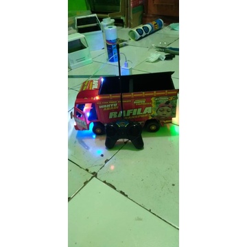 Miniatur truk Oleng  bahan PVC Remot control request Foto dan nama