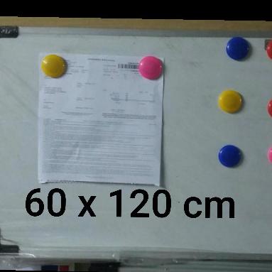 whiteboard magnetik 60 x 120 cm