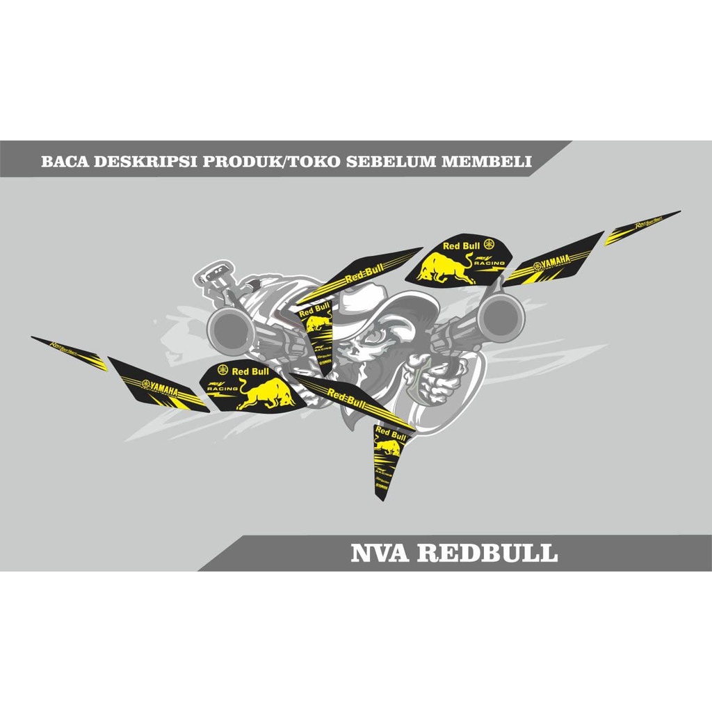 striping stiker motor vixion nva redbull