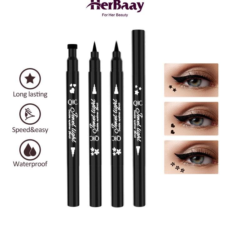 Segera Beli ||80q$ Herbaay Eyeliner eye stamp 2-in1 Waterproof eyeliner pencil