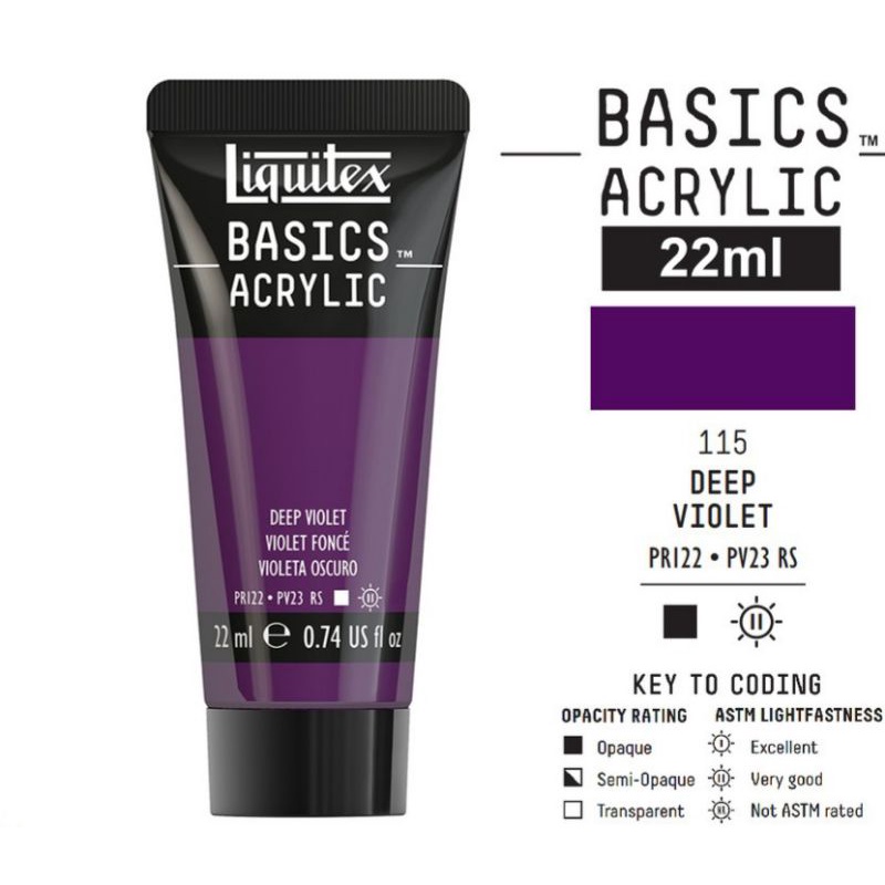 

LIQUITEX BASICS ACRYLIC 22 ML DEEP VIOLET