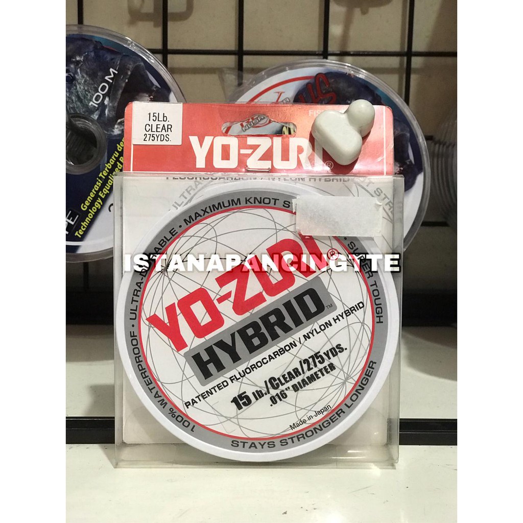 SENAR YOZURI HYBRID FLUOROCARBON 275 YDS 15LBS 0.16MM MANCING MANIA