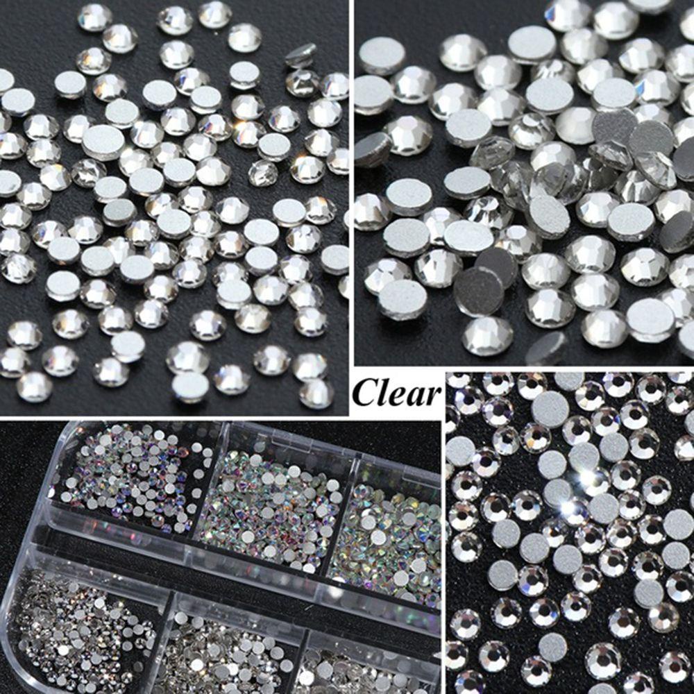 Needway Dekorasi Nail Art 12kisi/set Payet Salon Flatback Rhinestones DIY Manicure