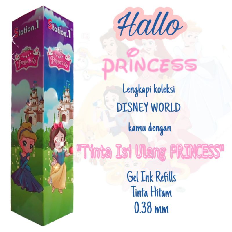 

Tinta Isi Ulang PRINCESS/ Refiil Ink Gel 0.38 mm