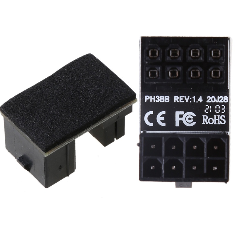 Btsg ATX 8pin Male Adaptor Daya 180derajat Siku Female Untuk Desktops Graphics Card