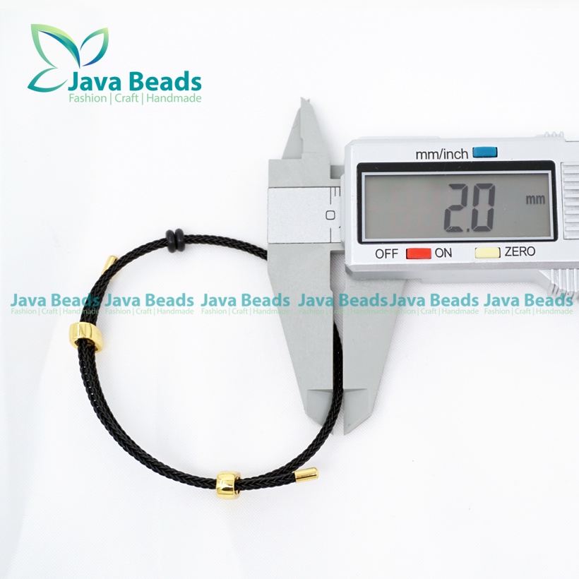 Gelang Tali Kawat 2mm AntiAir Waterproof Untuk LIontin Mainan Emas