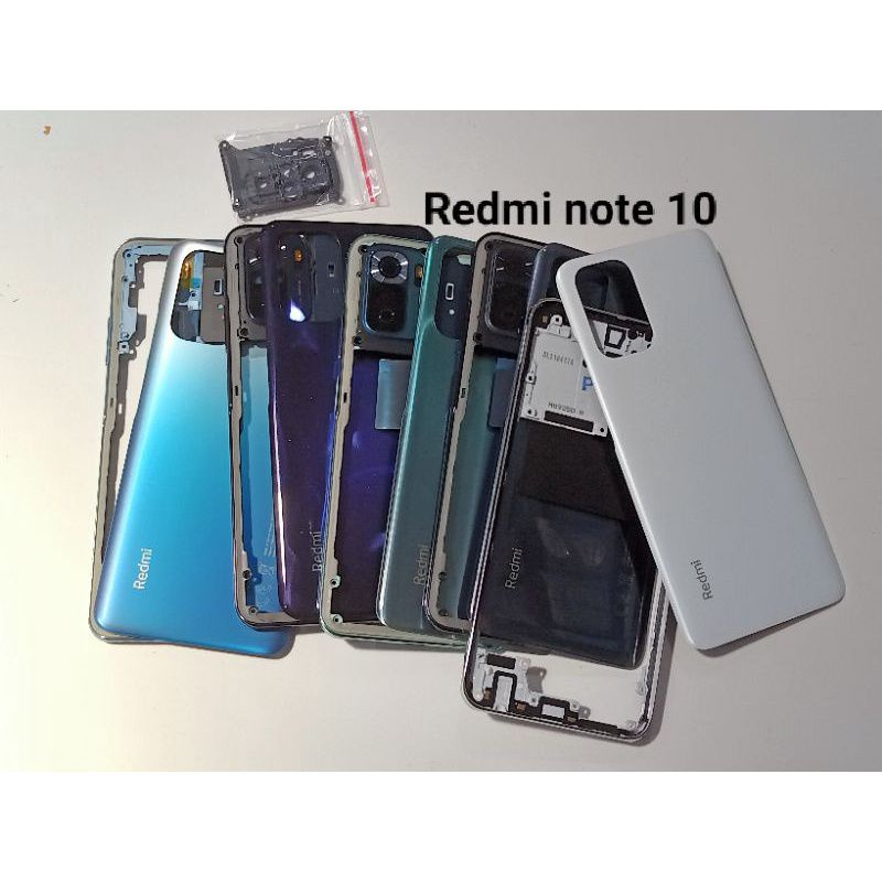 KESING CASING HOUSING FULLSET BEZZEL BAZZEL BACKDOOR XIAOMI REDMI NOTE 10 ORIGINAL