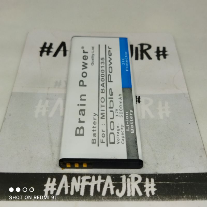BATRE BATREI BATERAI BATTERY MITO A17 A 17 FANTASY X BA000135 BA-000135 BA 000135 BRAIN POWE DOUBLE 