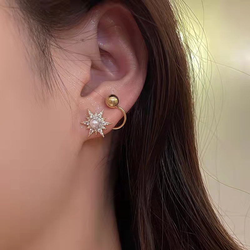 Anting Bintang Fashion Wanita Gaya Korea / Anting Mutiara Elegan