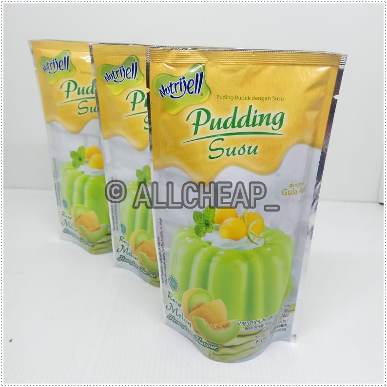 nutrijel PUDING susu rasa MELON flavour 145gr (5.11oz)