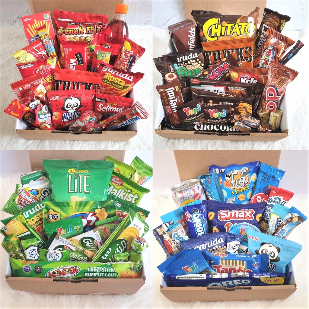 Hampers Snack Gift Box / Hampers Snack / Snack Box / Gift Box / Hadiah Ulang Tahun / Kado Wisuda / Anniversary Gift / Hadiah Kasih Sayang / Gift Box / Kado Ultah