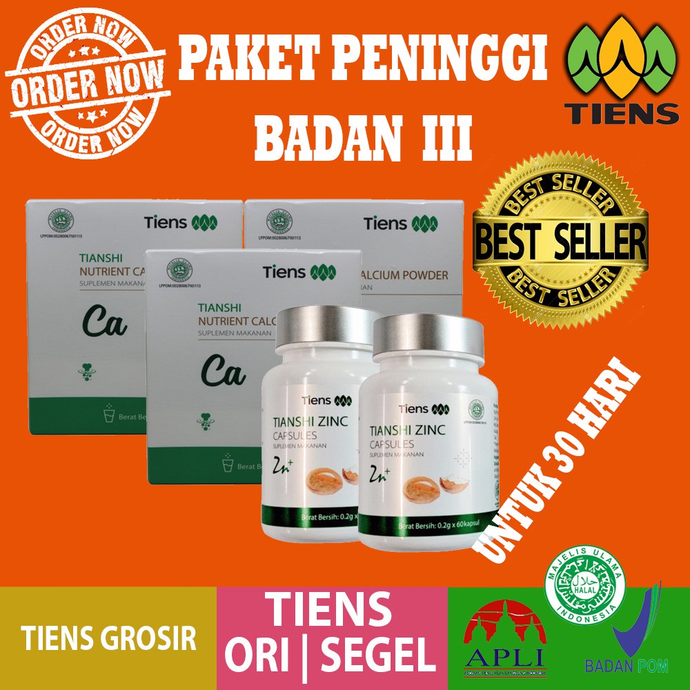 

MURAH ASLI 1 Paket Susu Peninggi Badan 30 Hari Nutrient HIGH CALSIUM KALSIUM NHCP + Zinc