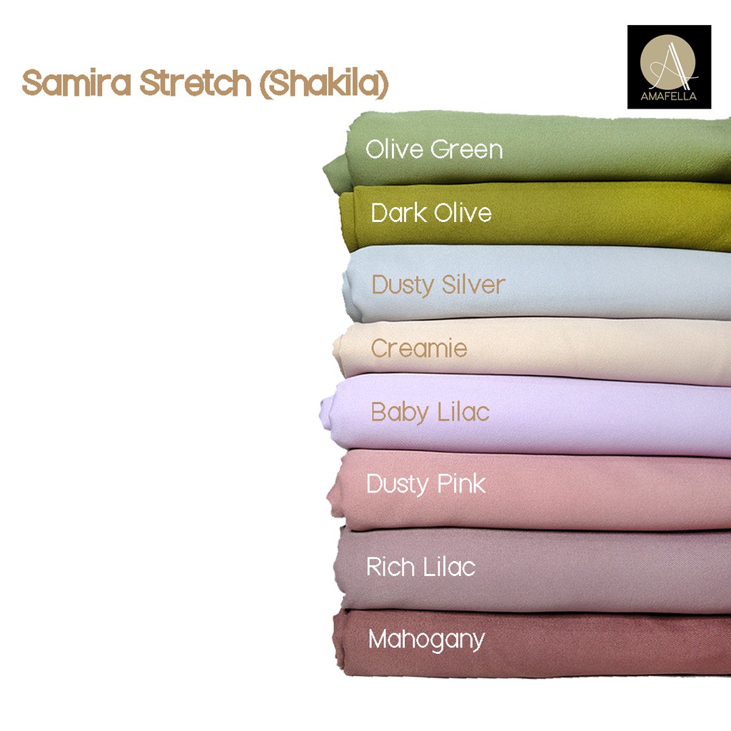 1/2 meter Kain Samira Stretch Shakila