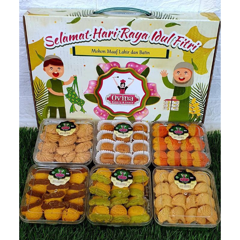 

Kue paket lebaran Ovina endolita makmur/kue paketan lebaran