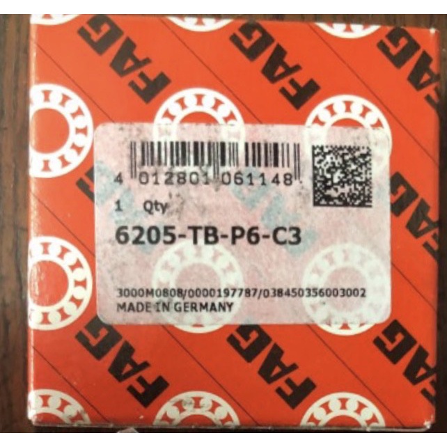 Bearing Fag 6205 Tb P6 C3 / Tbp63 High Speed