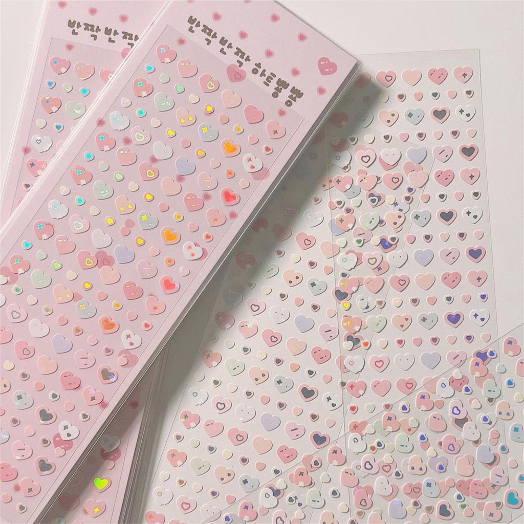 Stiker Laser Tulisan Love Handmade Untuk Dekorasi Scrapbook