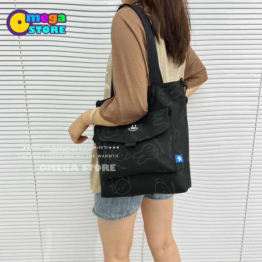 [O&amp;S] Tote Bag Motif Kelinci Terbaru Bagus Simple Elegan Casual Fashion-OS268