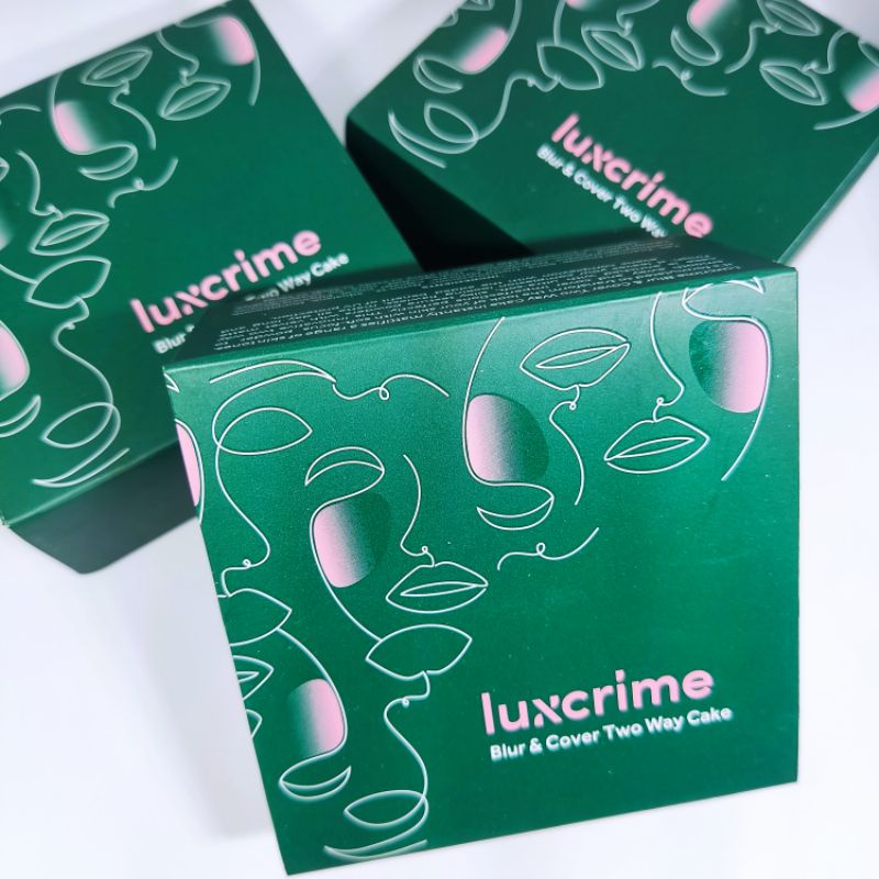 Luxcrime Blur & Cover Two Way Cake - Buttercream, Custard, Opera | 2nd Skin Luminous Cushion Second 