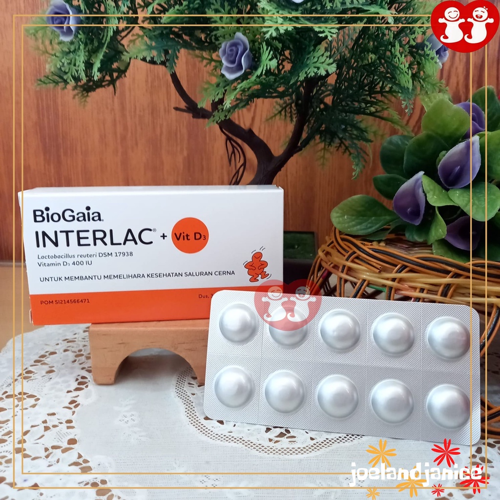 Interlac + Vitamin D3 Tablet Jeruk