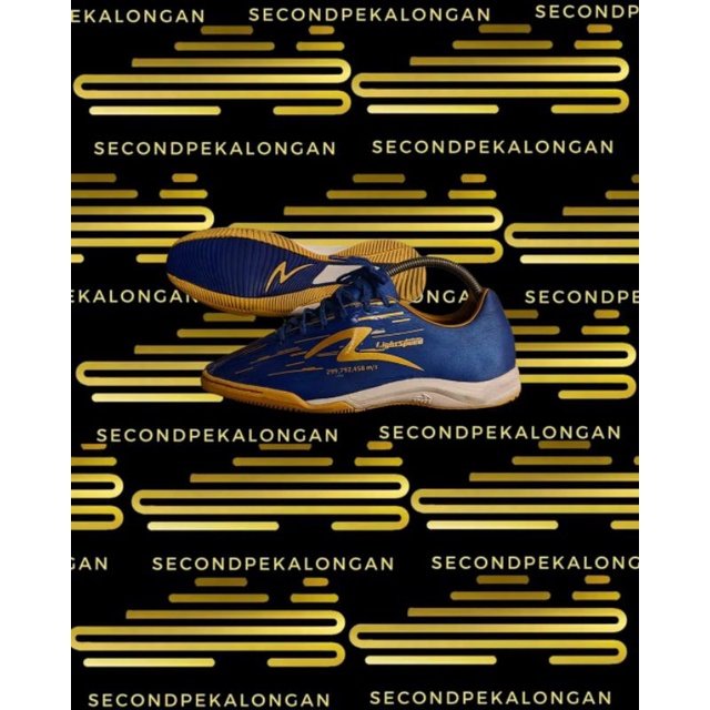 SEPATU FUTSAL SPECS ACCELERATOR LIGHTSPEED REBORN IN BLUE METALLIC