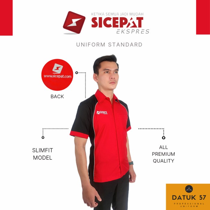Seragam Kemeja SICEPAT Ekspres Standard