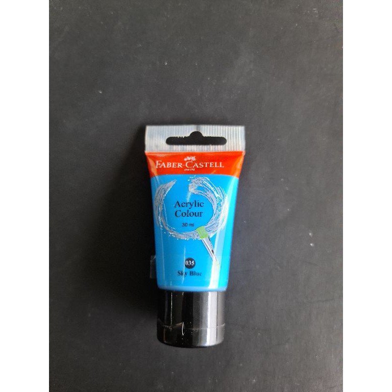 

cat acrylic faber castell colour warna sky blue 30 ml