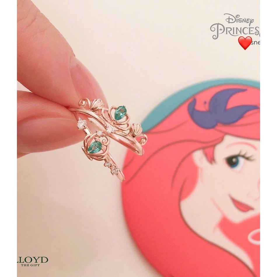 Ready Stock Cincin Adjustable Disney Princess Ring 925 Silver Open Crown Ring Versi Korea