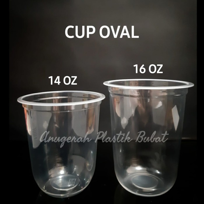 cup oval ukuran 14 oz/cup U ukuran 14/cup bobba 14 oz