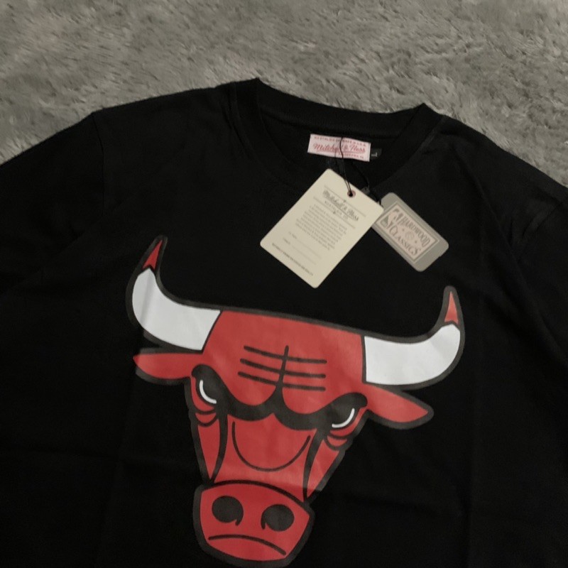 Kaos Tshirt NBA Jordan Bulls Mitchell &amp; Ness Fulltag &amp; Lebel