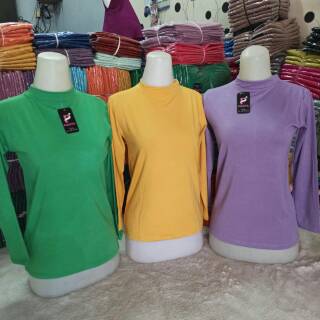 REALPICT Manset  Rayon Premium Kaos Baju  Dalaman Leher  