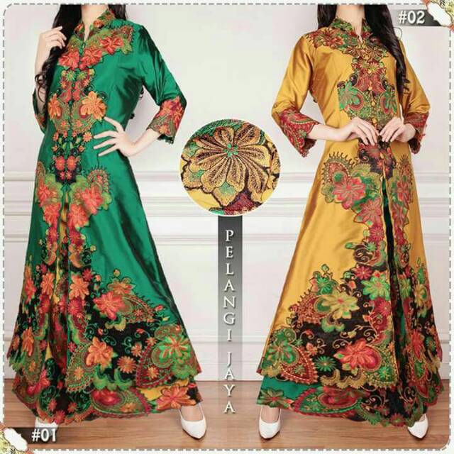 Set Kipas Sapu Jagat Jumbo Hijau Gold Original Pelangi Jaya