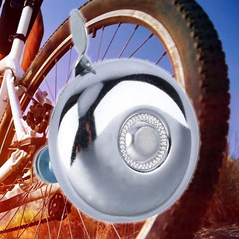 {LUCKID}Classic Retro Metal Ring Bike Bicycle Cycling Handlebar Bell Sound Alarm Silver