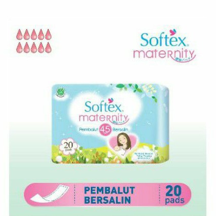 Softex maternity 45cm 20 / 10 pads / pembalut bersalin / pembalut nifas