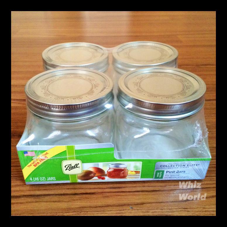 Banting Harga Best Price Ball Mason Jar Wide Mouth 473 Ml Elite Collection 4 Pcs Wadah Penyimpanan Shopee Indonesia