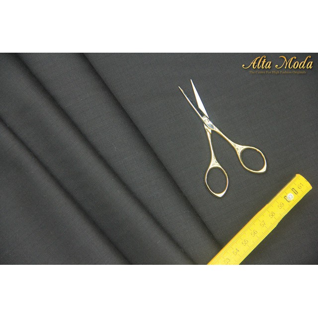 

Alta Moda Semi Wool Black Self Stripe (1M)