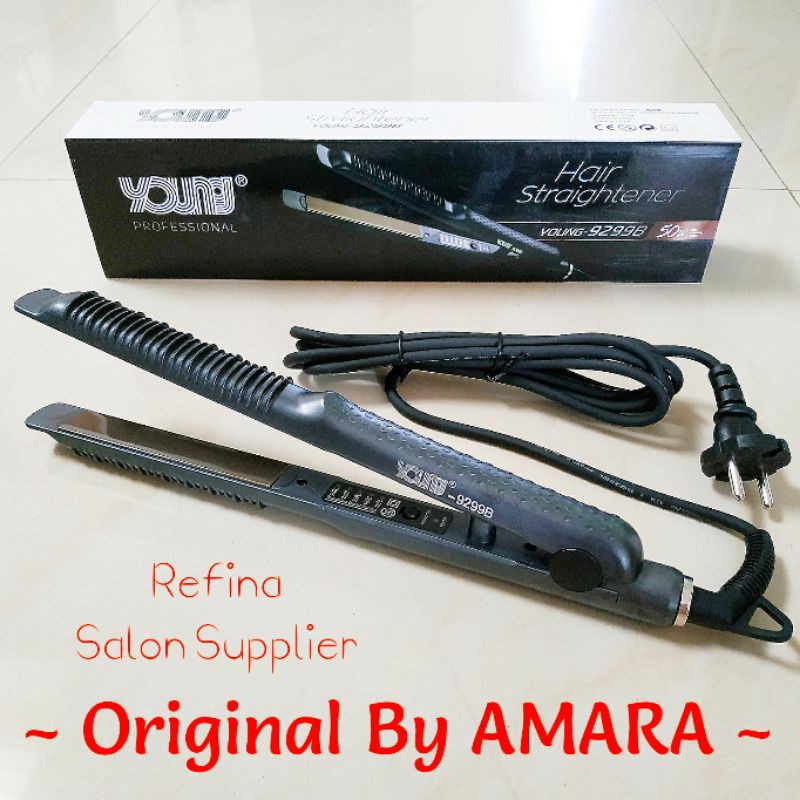 ORIGINAL by AMARA !! CATOK 2in1 YOUNG 999 CATOKAN RAMBUT LURUS &amp; CURLY [ Free Bubble Wrap ]