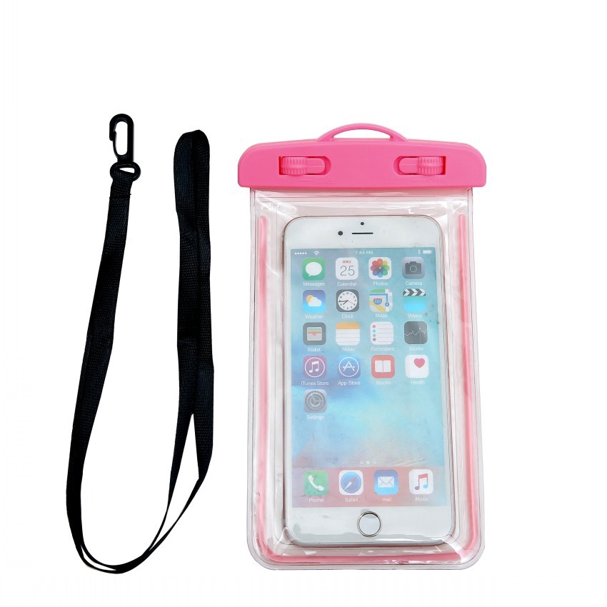 Transparent PVC Waterproof Phone Pouch Dry Bag /Portable Waterproof Phone Case Pouch With Neck Strap Luminous Swimming Bag For Water Games Beach Sport Skiing