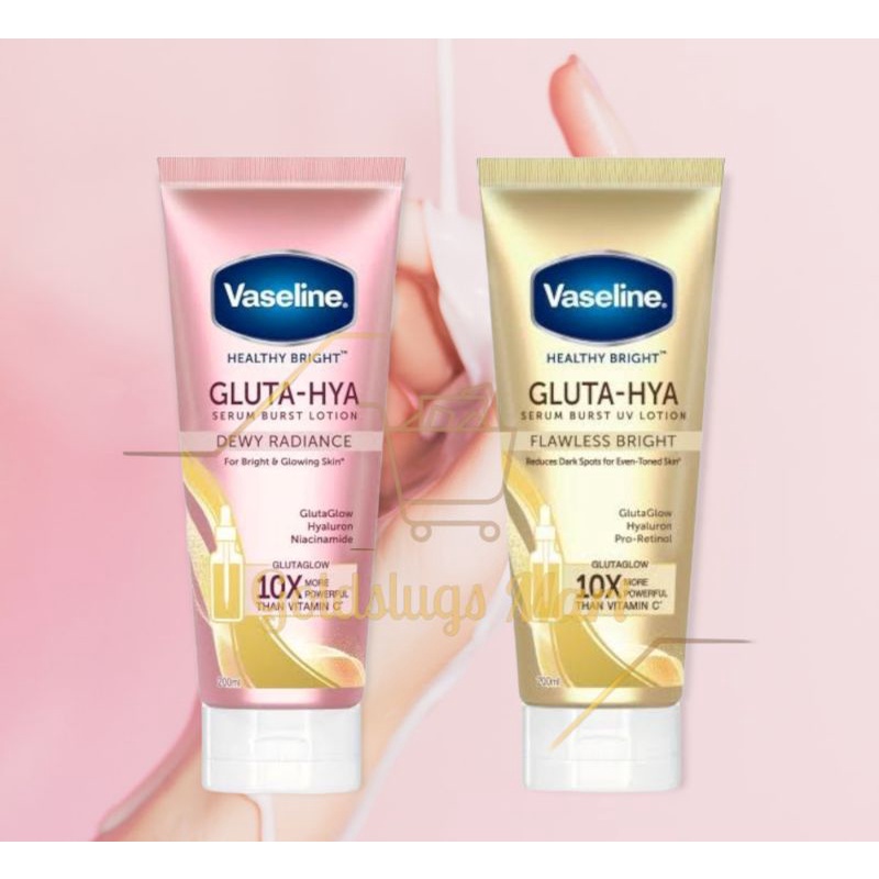 GS Vaseline Gluta Hya Serum Brust UV Lotion 200ml