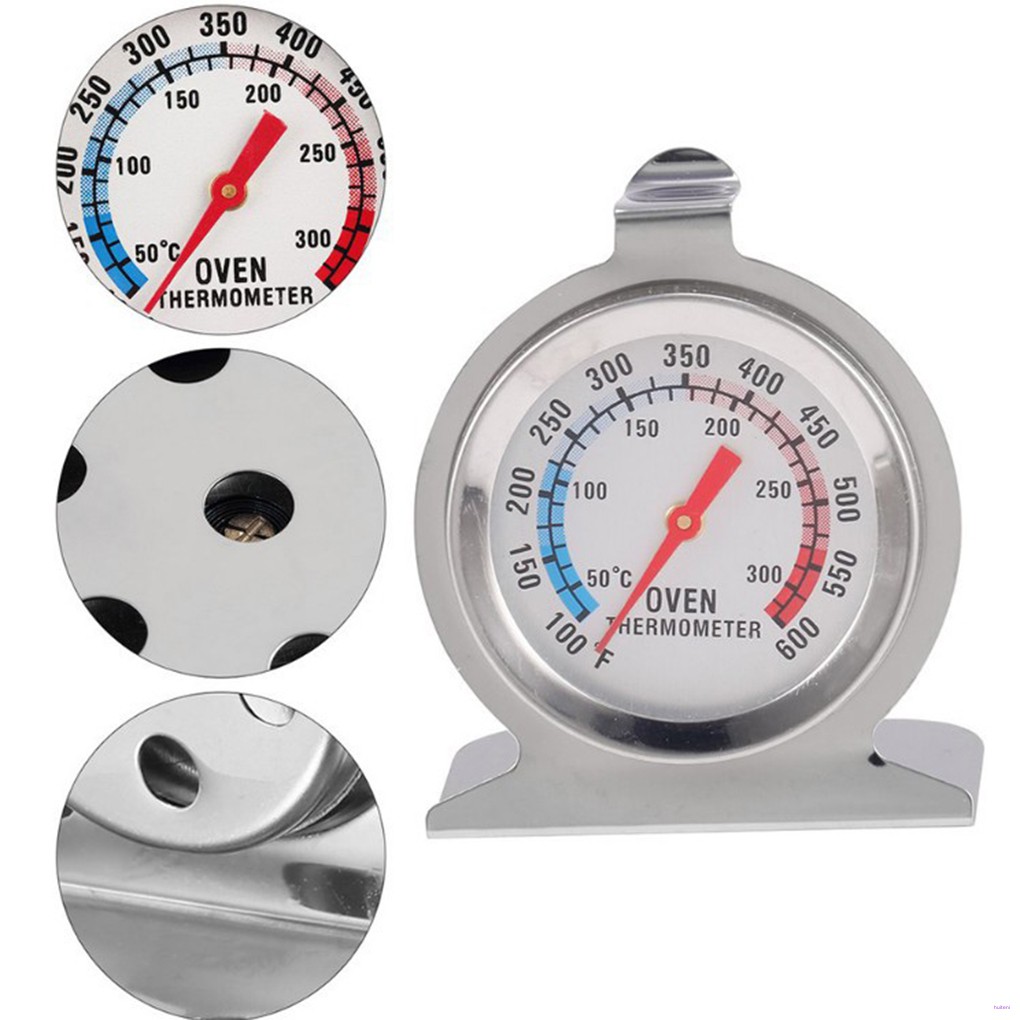 [READY STOCK] Food Meat Grill Stand Up Dial Oven Thermometer Stainless Steel Kitchen Baking Temperature Meter Tester