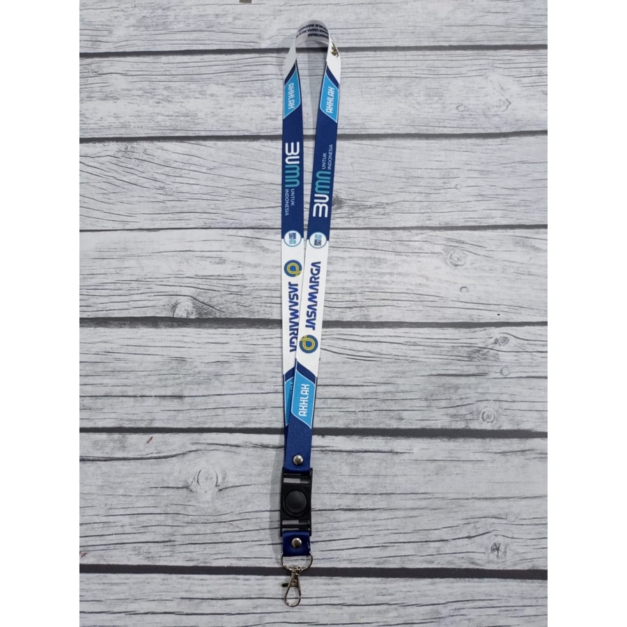 

Lanyard BUMN Jasamarga Akhlak Putih Biru / BUMN Akhlak Jasamarga / Surabaya