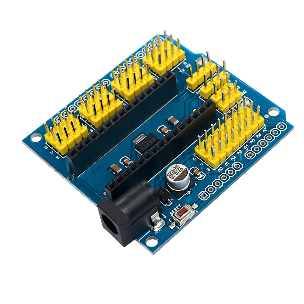 〖Factory Supplier/COD〗Board Expansion Board Sensor Shield Nano I / O Untuk Arduino R1 Nano 3.0