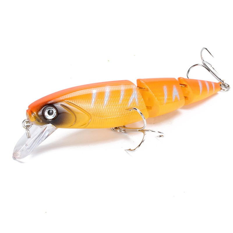 Shengyao 1Pcs Jointed Minnow Umpan Pancing 11.5cm/15.4g Swimbait Fishing Lure Ikan Bass Kail Tackle