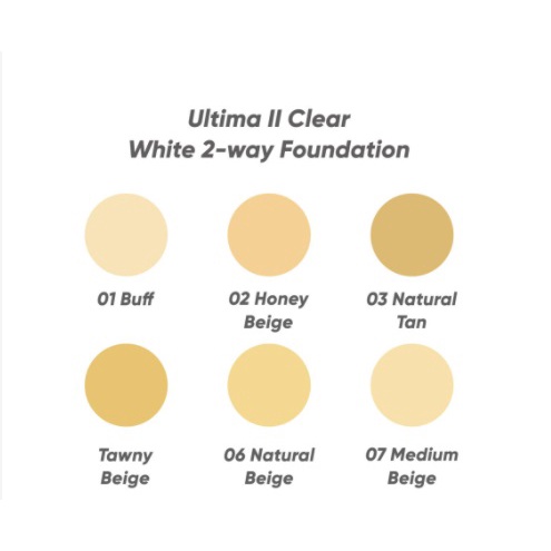 ULTIMA II REFILL CLEAR WHITE 2-WAY FOUNDATION 10gram