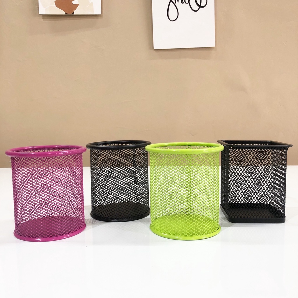 

864 - Tempat Alas Tulis Jaring V-Tec 802 / Desk Set / Pen Holder / Basket Tempat Pena Bulat Alat Tulis Pensil Memo Holder / Kotak Pulpen Meja
