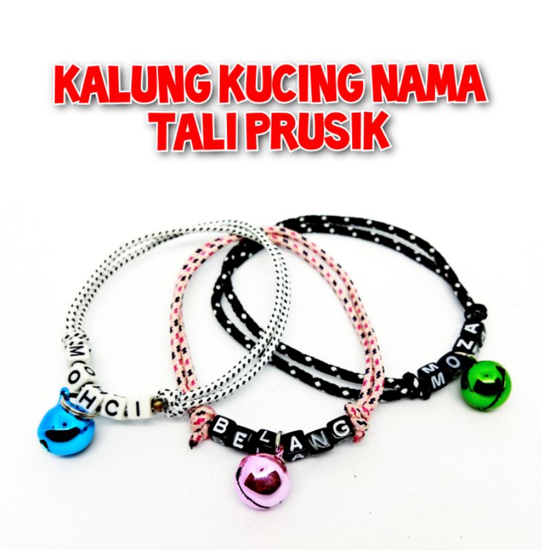 Kalung kucing nama TALI PRUSIK