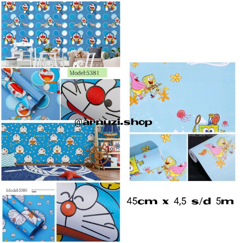 Arnuzi Cod Wpsdorapolka Wallpaper Doraemon Polkadot Biru Best Seller Sticker Ruang Tamu Dinding Murah Promo Meter Stiker Timbul Mewah Dekorasi Rumah Kamar Tidur Anak Dewasa Minimalis Klasik Laki Perempuan Cowok Cewek Dapur