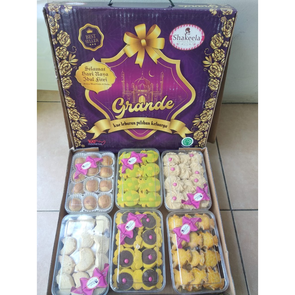 

PAKET Kue kering lebaran 6 toples murah Shakeela Grande